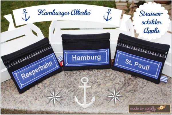 Stickdatei Hamburger Allerlei 13x18cm Nostalgieschilder