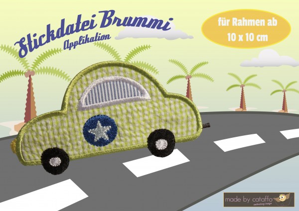 Stickdatei Brummi 10x10 cm