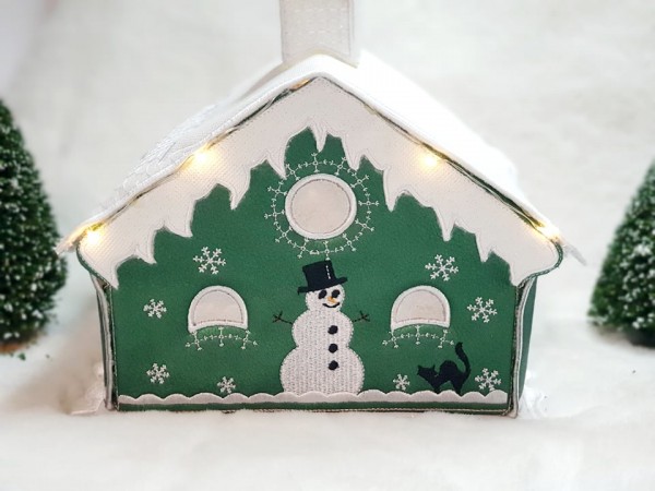 Stickdatei 3D-Winterhaus - Bauset für Rahmen ab 16x26 cm