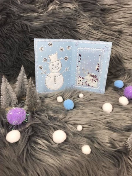 Embroidery design X-mas Paper Card 5x7"