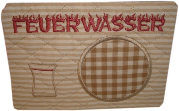 Stickdatei für Party Mug Rugs ITH - für 13x18 cm