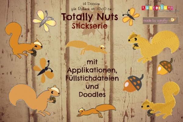 Stickdatei Totally Nuts für Rahmen ab 10x10cm