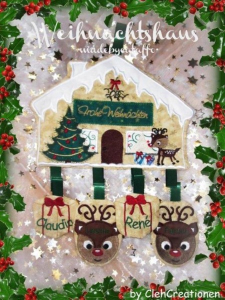 Stickdatei "Casa Rudi" Haustürschild ITH 18x26cm