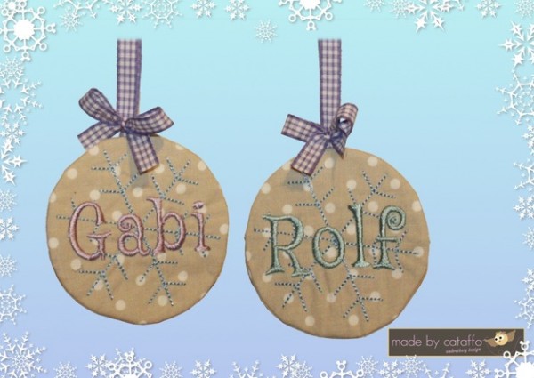 Stickdatei "Schneeflöckchen" Hausschild ITH 18x30cm Winterhaus