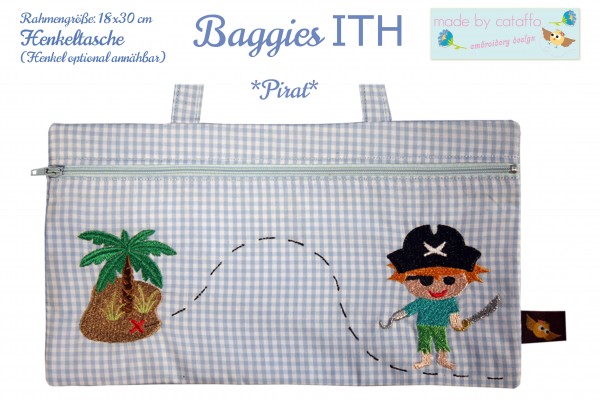 ITH Stickdatei Baggie *Komplett - 17 Versionen* - 18x30 cm