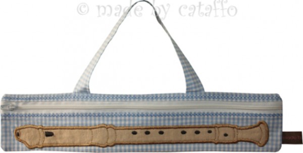 Embroidery design LUNGA - lange Flötentasche ITH -