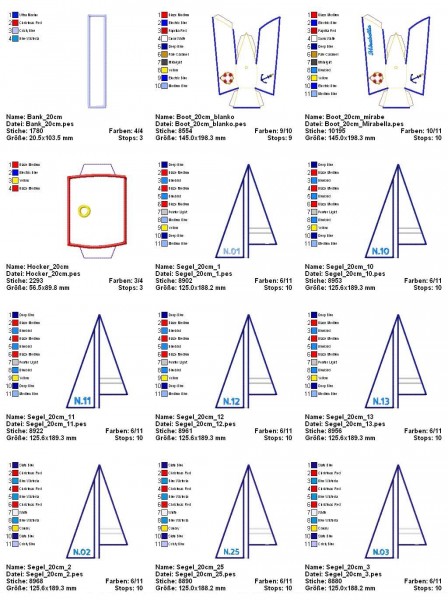 Boat 3D *size L* 7.1x7.8"frame