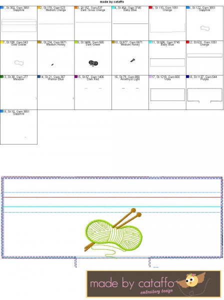 ITH Stickdatei Baggie *Wolle* - 13x30 cm