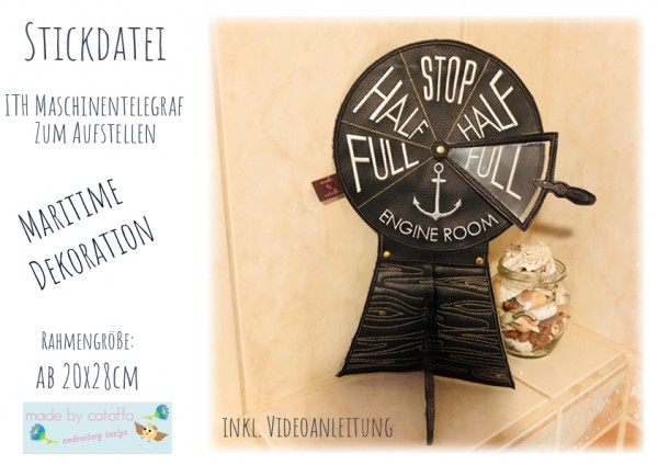 "Maschinenraum 3D" ITH Stickdatei ab 20x28 cm