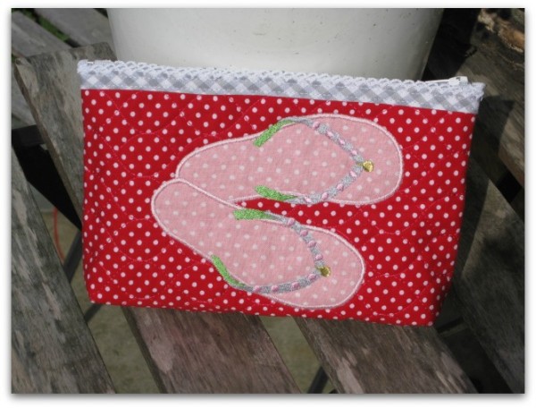 Stickdatei It´s Flip Flop Time für 13x18cm