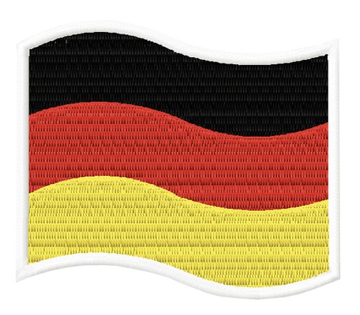Stickdatei für Flaggen Mug Rugs - für 13x18 cm
