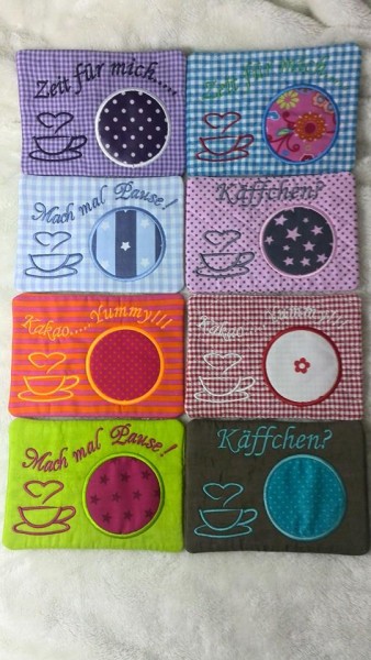 Stickdatei für Mug Rugs ITH - für 13x18 cm
