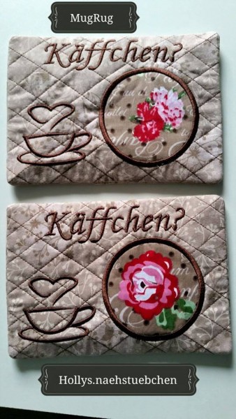 Stickdatei für Mug Rugs ITH - für 13x18 cm