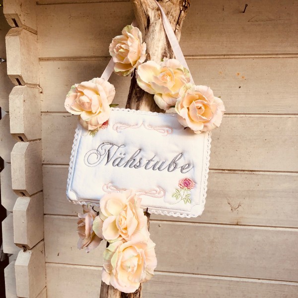 "Shabby Türschilder" ITH Stickdatei 13x18 cm