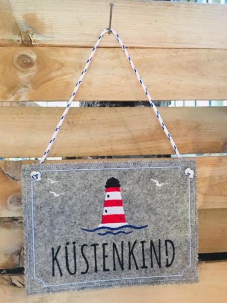 "Maritime Türschilder" ITH Stickdatei 13x18 cm