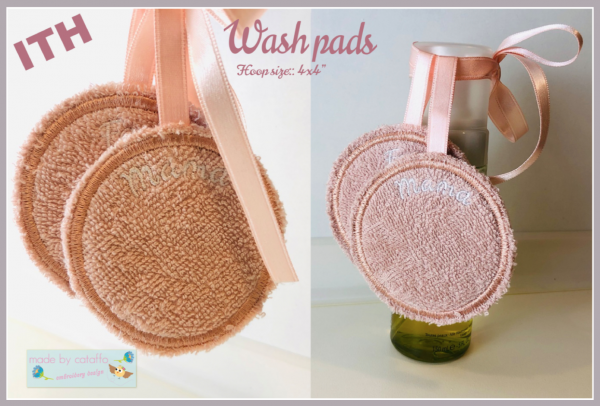 Stickdatei Waschpads ITH 10x10 cm