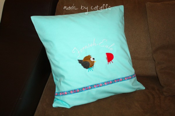 Stickdatei Fernseheule - für 13x18cm