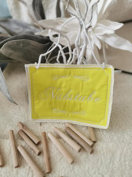 "Shabby Türschilder" ITH Stickdatei 13x18 cm