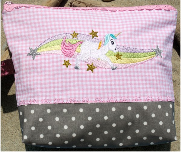 Einhornserie Stickdatei Motive 13x18 cm und 10x10 cm