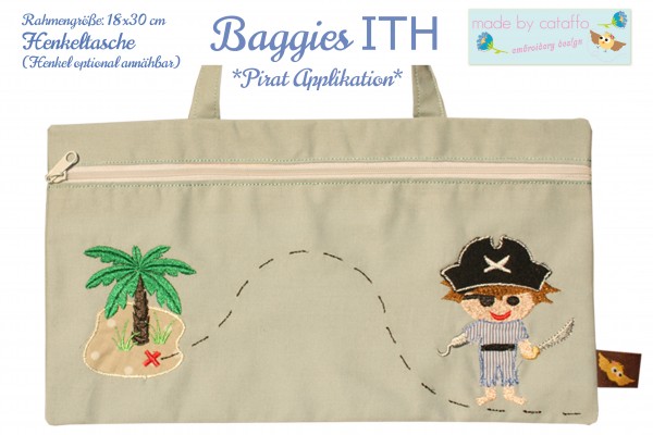 ITH Stickdatei Baggie *Komplett - 17 Versionen* - 18x30 cm