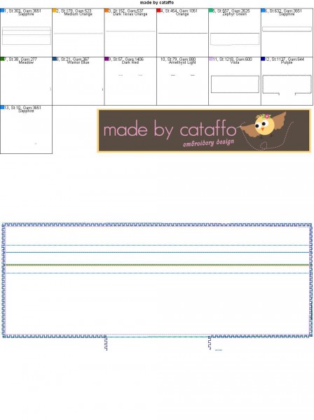 ITH Stickdatei Baggie *blanko* 13x30 cm