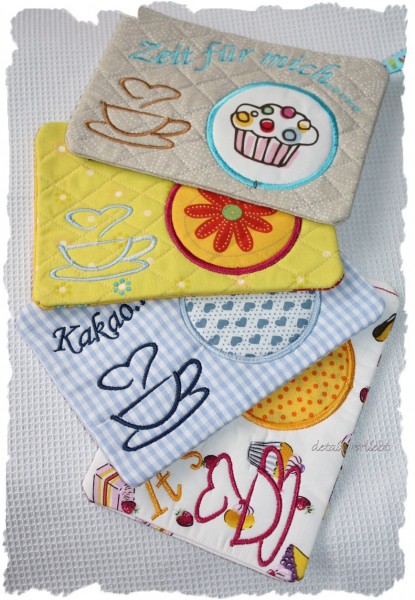 Stickdatei für Mug Rugs ITH - für 13x18 cm