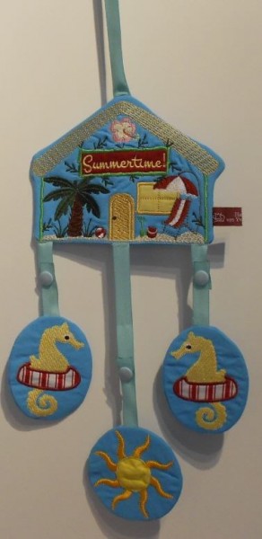 Stickdatei "Südseehaus" Haustürschild ITH 13x18cm