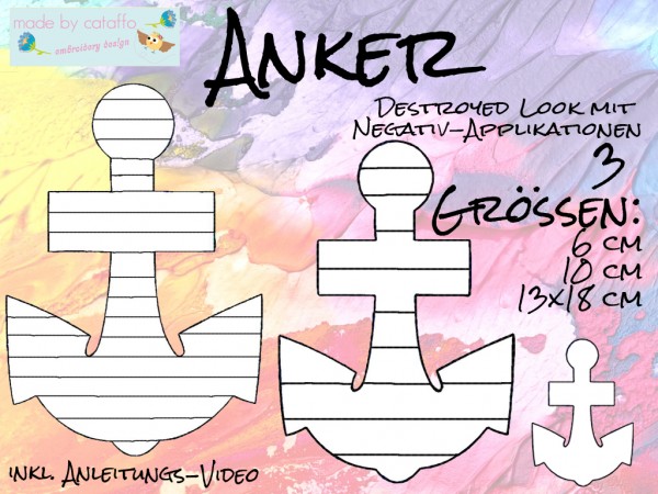 Embroidery design "Anchor" ITH for 4 x 4 " hoop