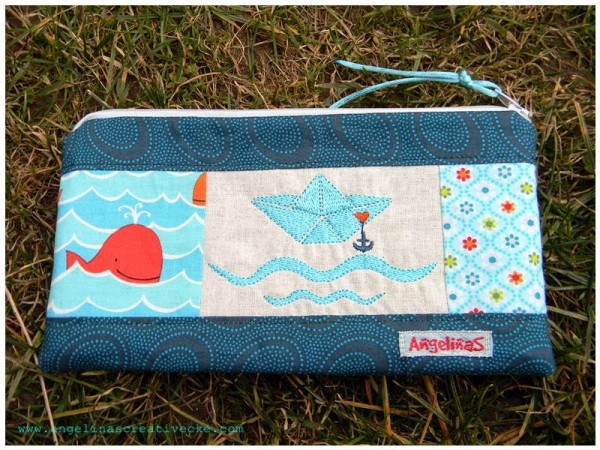 Stickdatei Hamburger Allerlei- Papierschiff 10x10cm