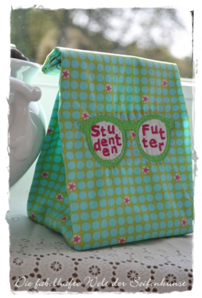 Stickdatei speaking lunchbags - Sprüche