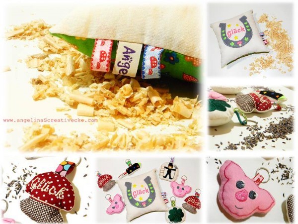 Stickdatei "Glücksdatei" Hausschild ITH 10x10cm