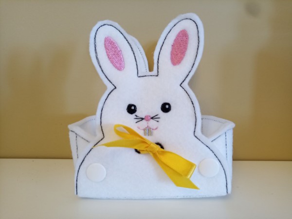 Embroidery file 6.3x10.3"Bunnybox from 5x7" including craft sheet