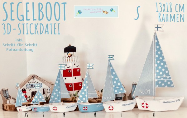 Boat 3D *size S* 5.1x7.1" frame