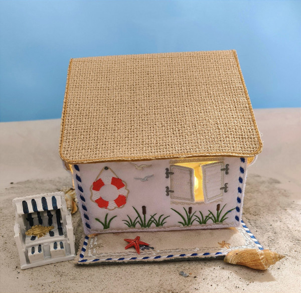 Stickdatei 3D-Ahoihaus - Bauset für Rahmen ab 16x26 cm