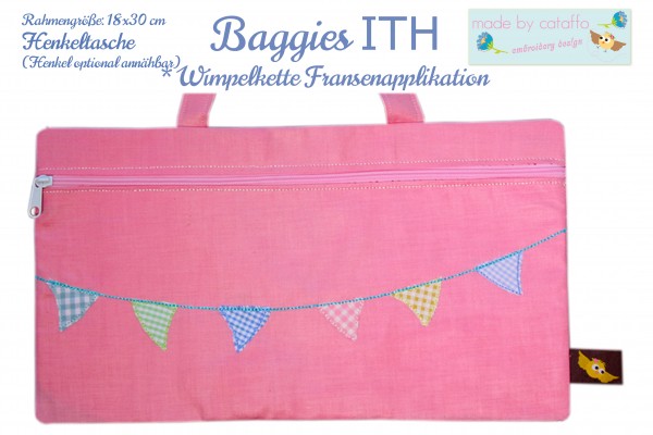 ITH Stickdatei Baggie *Komplett - 17 Versionen* - 18x30 cm
