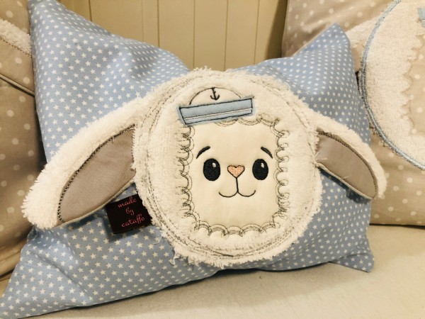 Stickdatei Lamm - Applis "Lamberto" & "Lara" für Rahmen ab 13x18 cm