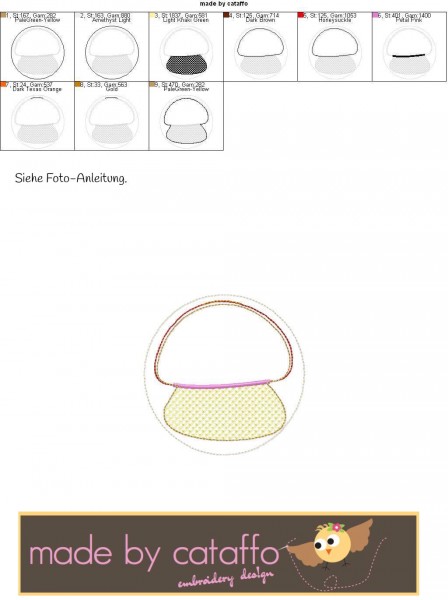 Stickdatei Glücksdatei Hausschild 13x18 cm