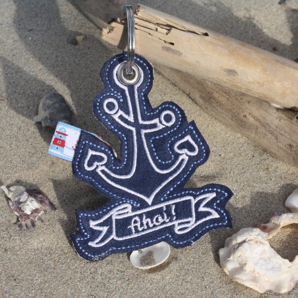 Stickdatei Schlüsselanhänger 6 maritime Designs - SuperSet!