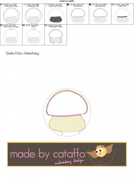 Stickdatei Glücksdatei Hausschild 13x18 cm