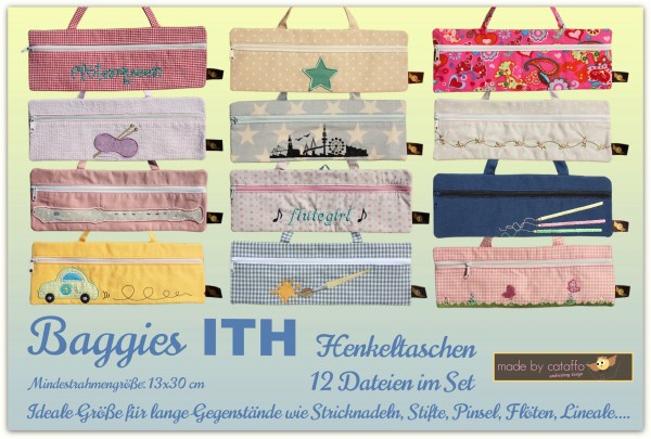 ITH Embroidery design "Baggie" 5.1" x 11.8" "Complete collection"