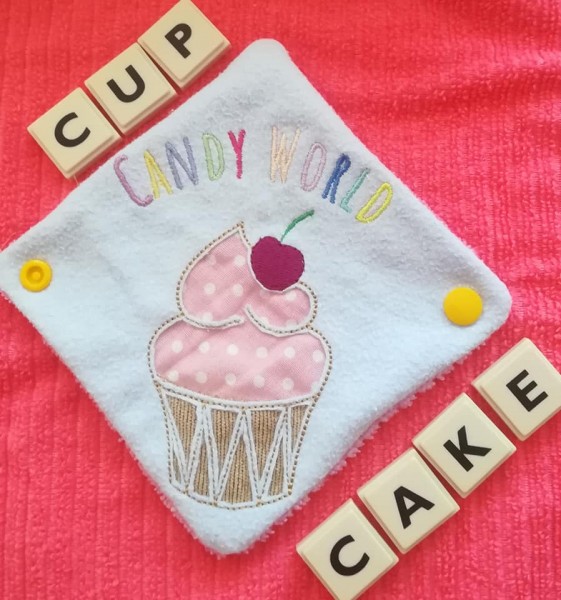 Embroidery design negative application "Cupcake" for 4 x 4 " hoop