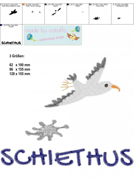 Embroidery design "unicorn motifs" 3.9x3.9"