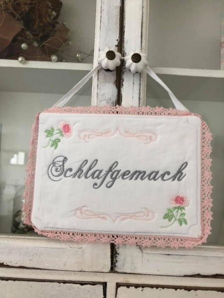 "Shabby Türschilder" ITH Stickdatei 13x18 cm