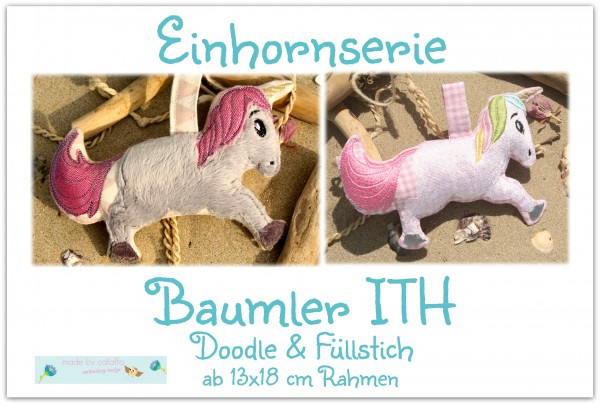 Einhornserie Einhorn-Baumler ITH 13x18 cm