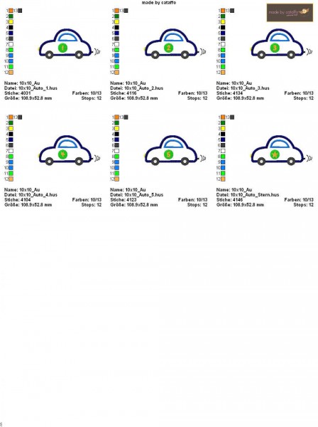 Stickdatei Brummi 10x10 cm