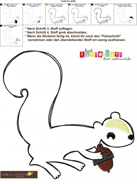 Stickdatei Totally Nuts für Rahmen ab 13x18cm