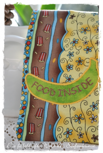 Stickdatei speaking lunchbags - Sprüche