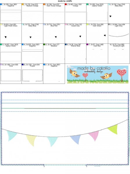 ITH Stickdatei Baggie *Komplett - 17 Versionen* - 18x30 cm