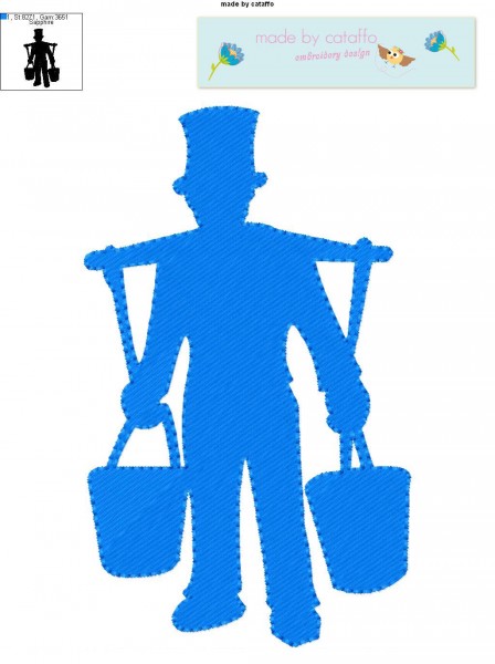 Stickdatei Hummelmann für Rahmen 10x10 cm