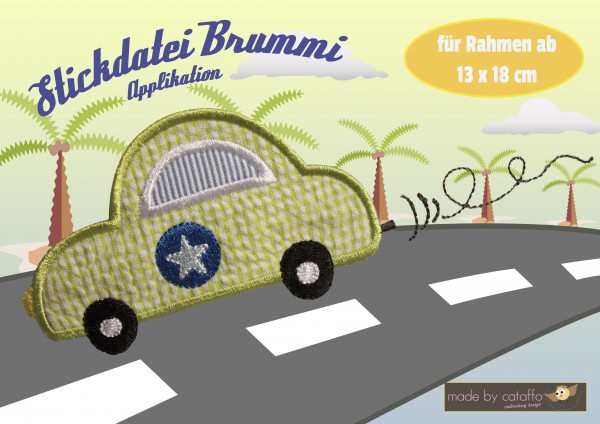 Stickdatei Brummi Set 10x10 und 13x18
